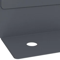 vidaXL Gazonrand 10 st 102 x 4 x 4 cm Staal Antracietkleurig