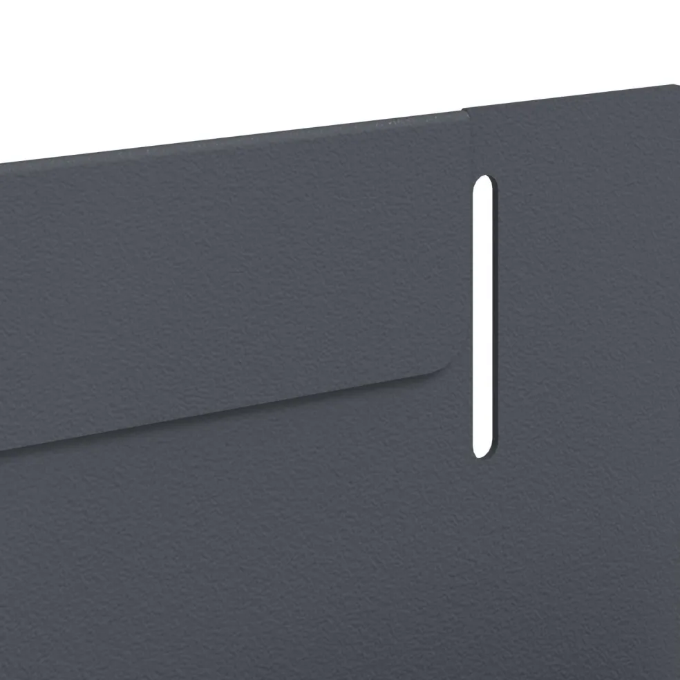 vidaXL Gazonrand 10 st 102 x 4 x 4 cm Staal Antracietkleurig
