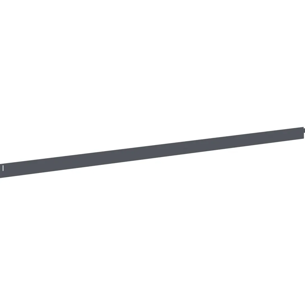 vidaXL Gazonrand 10 st 102 x 4 x 4 cm Staal Antracietkleurig