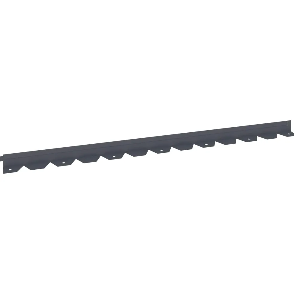 vidaXL Gazonrand 10 st 102 x 4 x 4 cm Staal Antracietkleurig