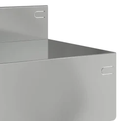 vidaXL Gazonrand 10 st 100 x 10 x 8 cm Staal Zilverkleurig