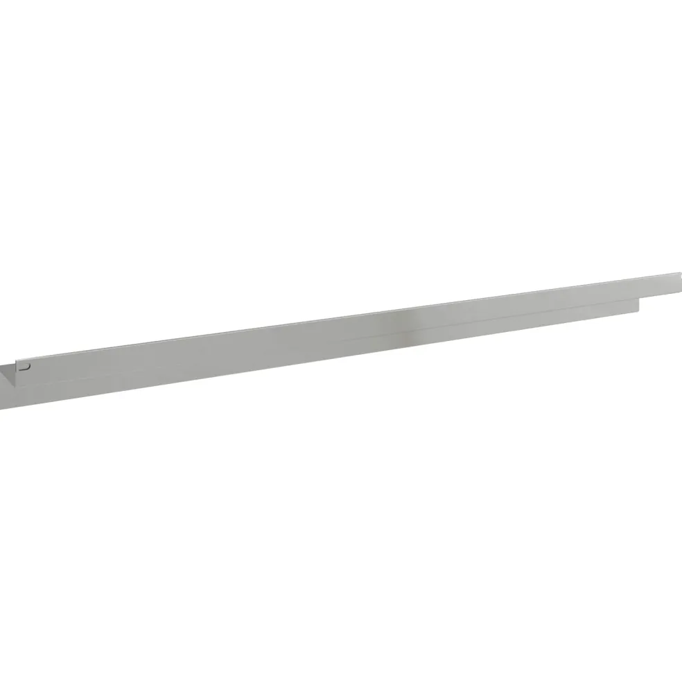 vidaXL Gazonrand 10 st 100 x 10 x 8 cm Staal Zilverkleurig