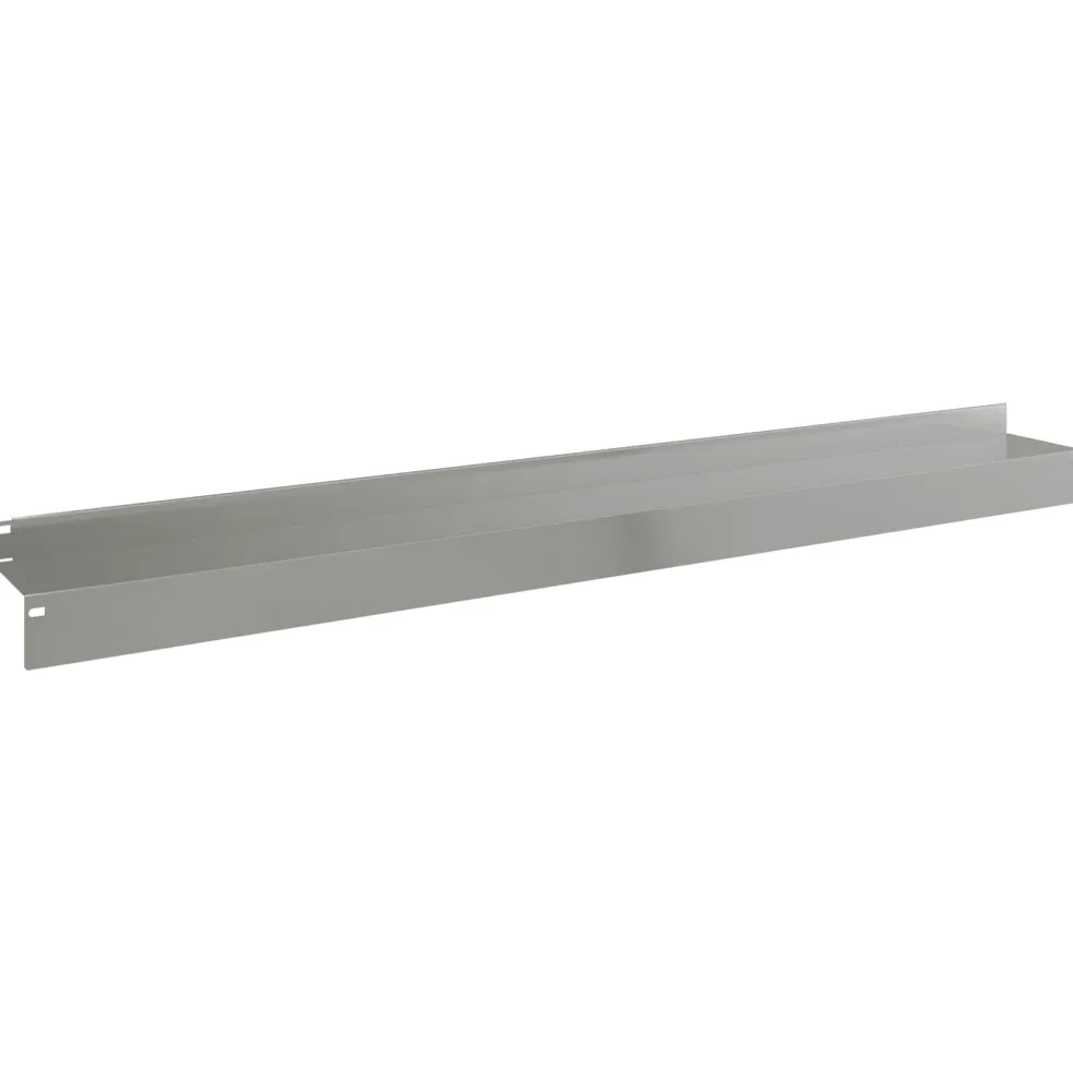 vidaXL Gazonrand 10 st 100 x 10 x 8 cm Staal Zilverkleurig