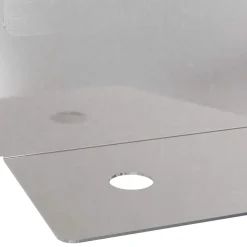 vidaXL Gazonrand 10 st 102 x 4 x 4 cm Staal Wit