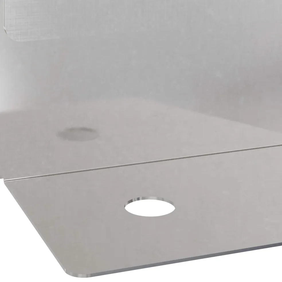 vidaXL Gazonrand 10 st 102 x 4 x 4 cm Staal Wit