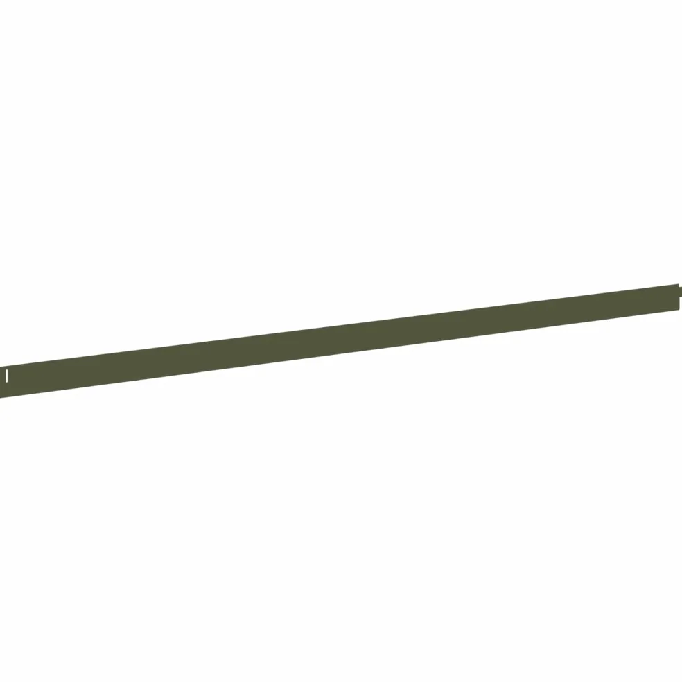 vidaXL Gazonrand 10 st 102 x 4 x 4 cm Staal Olijfgroen