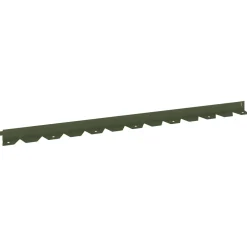 vidaXL Gazonrand 10 st 102 x 4 x 4 cm Staal Olijfgroen