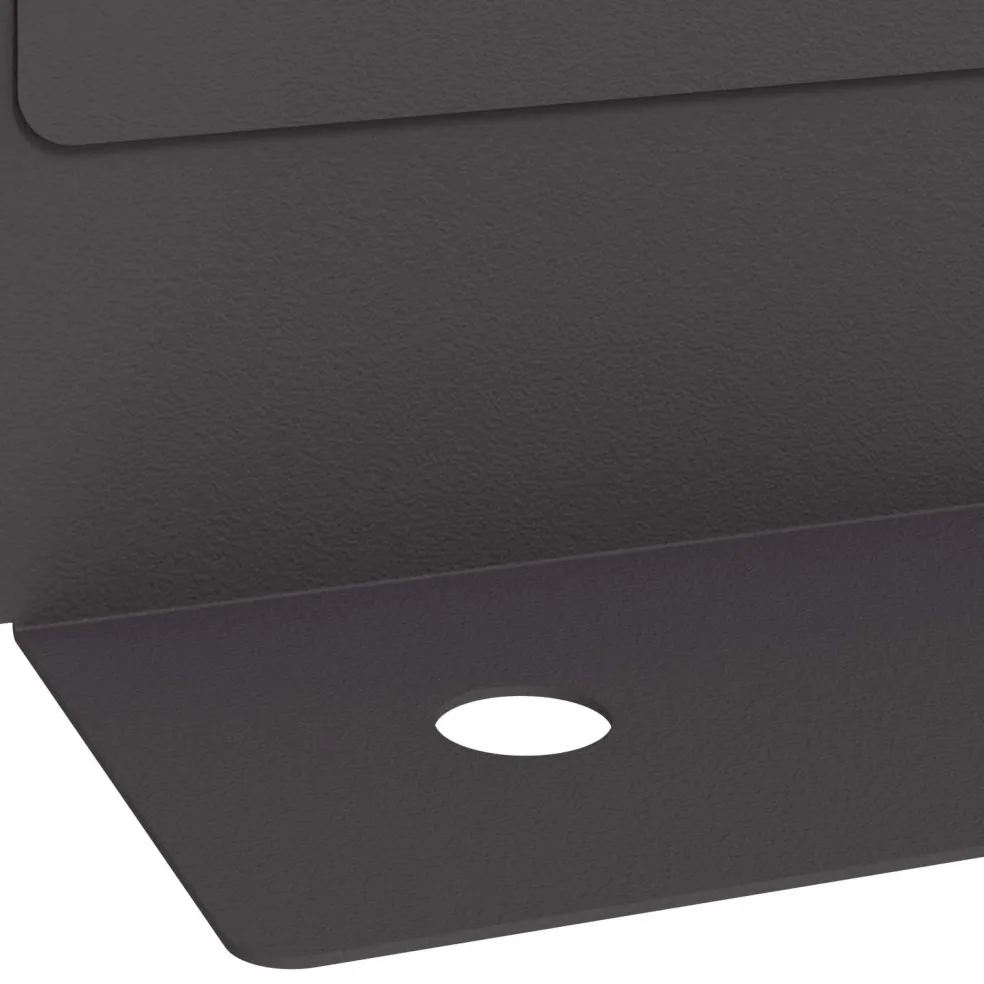 vidaXL Gazonrand 10 st 102 x 4 x 4 cm Staal Zwart
