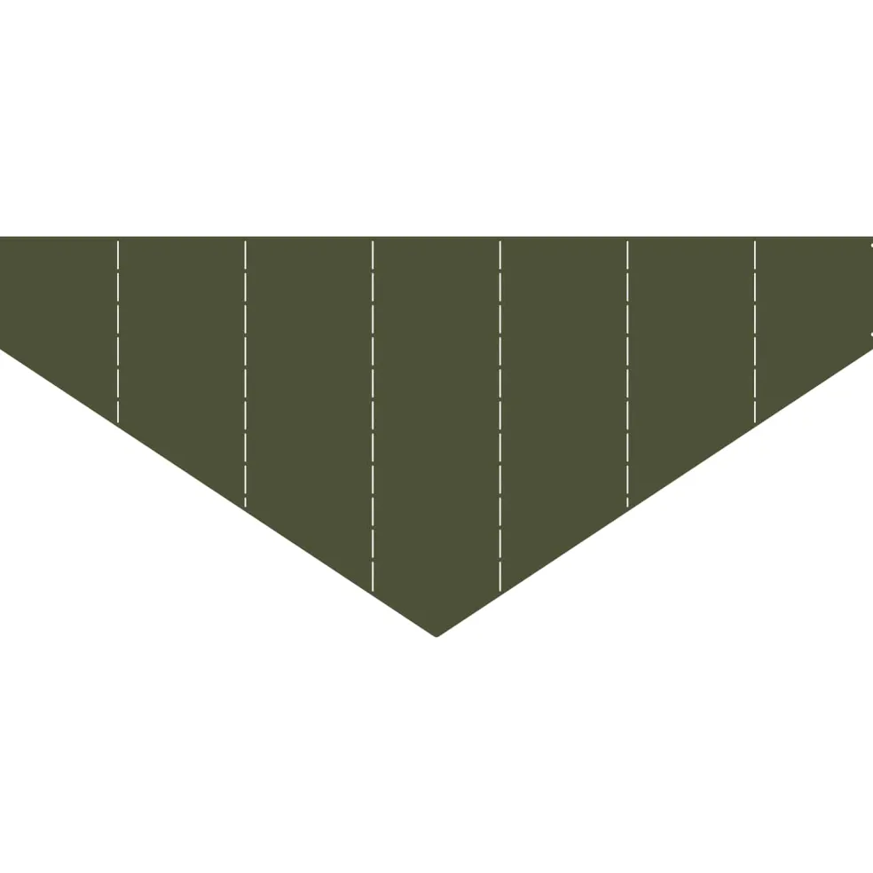 vidaXL Gazonrand 100 x 45 cm Staal Olijfgroen
