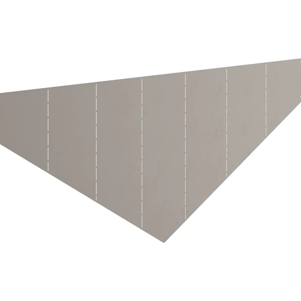 vidaXL Gazonrand 100 x 45 cm Staal Roestig