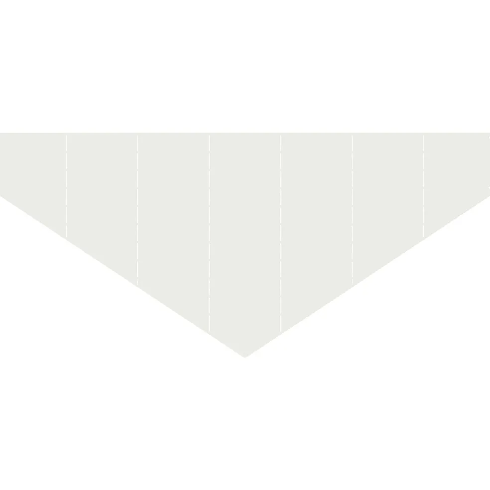 vidaXL Gazonrand 100 x 45 cm Staal Wit