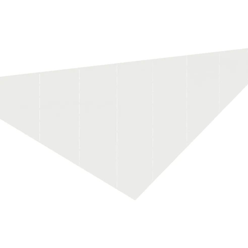 vidaXL Gazonrand 100 x 45 cm Staal Wit