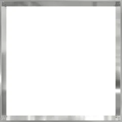 vidaXL Gazonrand 40 x 40 x 13 cm Gegalvaniseerd staal zilver