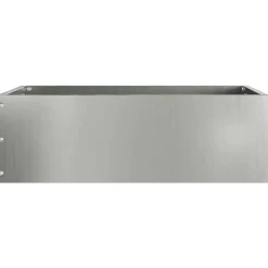 vidaXL Gazonrand 40 x 40 x 13 cm Gegalvaniseerd staal zilver