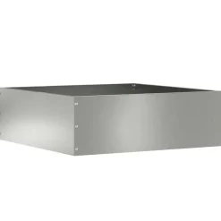 vidaXL Gazonrand 40 x 40 x 13 cm Gegalvaniseerd staal zilver