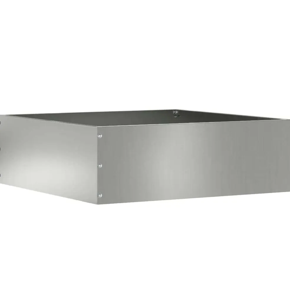 vidaXL Gazonrand 40 x 40 x 13 cm Gegalvaniseerd staal zilver