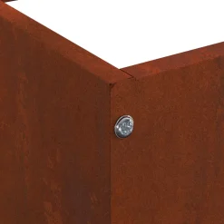 vidaXL Gazonrand 40 x 40 x 13 cm Roestkleurig