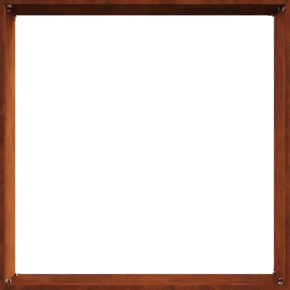 vidaXL Gazonrand 40 x 40 x 13 cm Roestkleurig