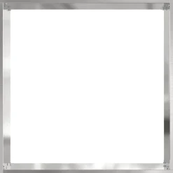vidaXL Gazonrand 40 x 40 x 13 cm Roestvrij staal zilver