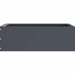 vidaXL Gazonrand 40 x 40 x 13 cm Staal Antraciet