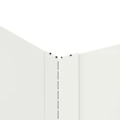 vidaXL Gazonrand 60 x 60 x 20 cm Staal Wit