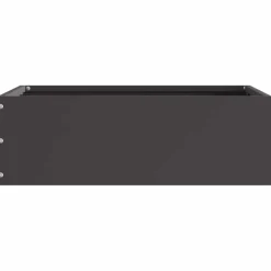 vidaXL Gazonrand 40 x 40 x 13 cm Staal Zwart
