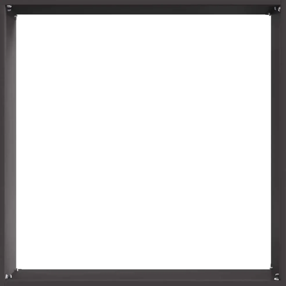 vidaXL Gazonrand 40 x 40 x 13 cm Staal Zwart