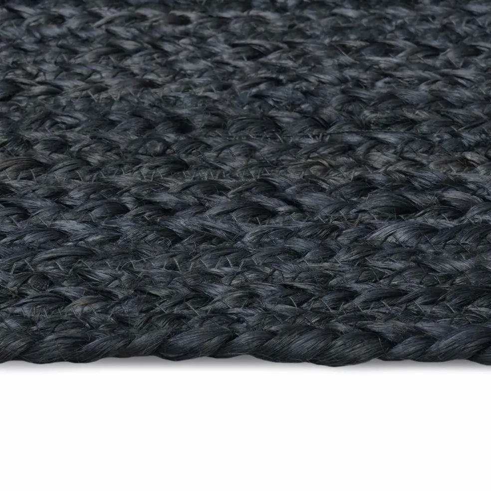 vidaXL Gebied Tapijt Donkergrijs 60 x 110 cm Jute