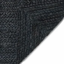 vidaXL Gebied Tapijt Donkergrijs 60 x 110 cm Jute