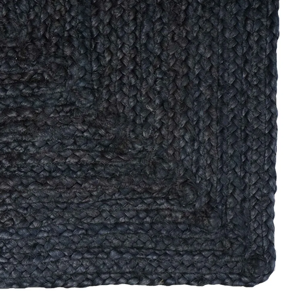 vidaXL Gebied Tapijt Donkergrijs 60 x 110 cm Jute