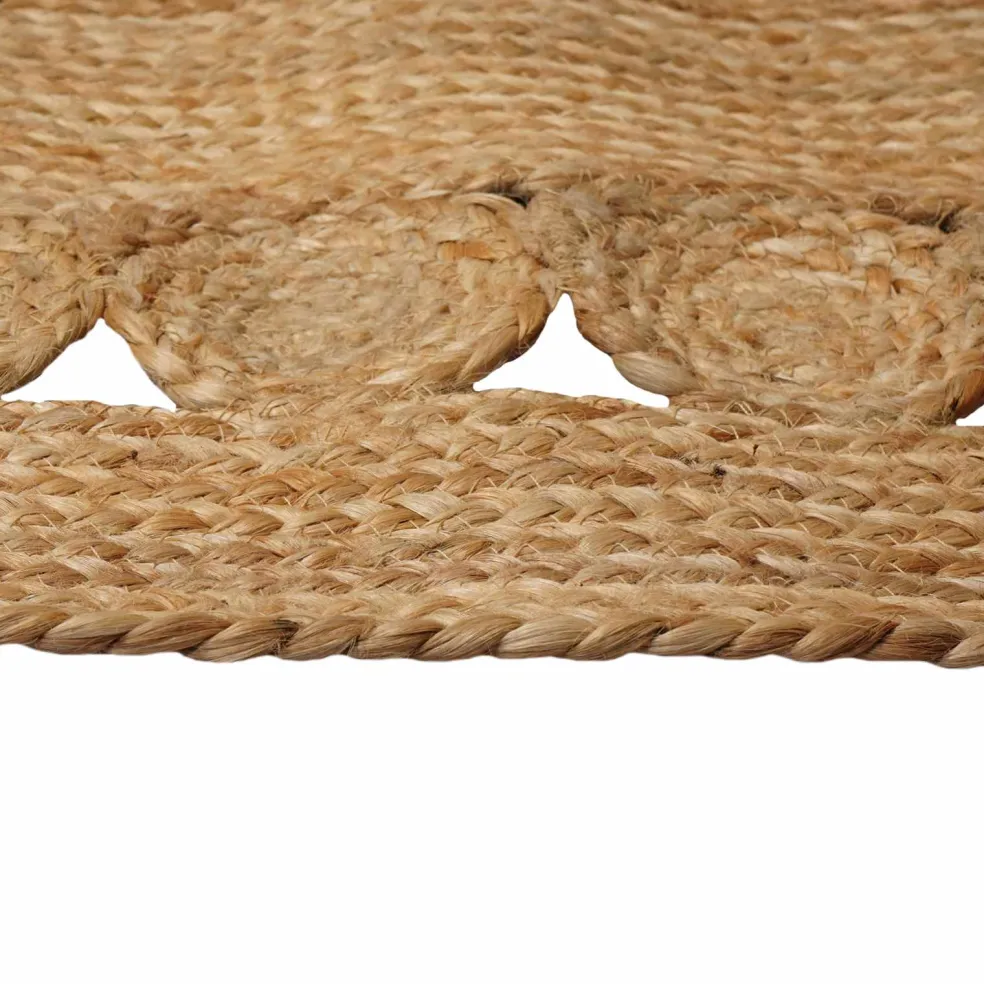 vidaXL Gebied Tapijt Naturel 100 x 152 cm Jute