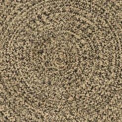 vidaXL Gebied Tapijt Naturel en Zwart 60 x 200 cm Jute