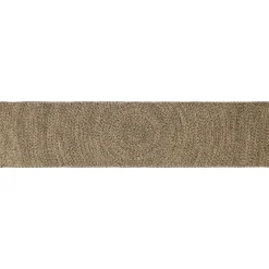 vidaXL Gebied Tapijt Naturel en Zwart 60 x 200 cm Jute