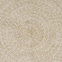 vidaXL Gebied Tapijt Natuurlijk en Wit 60 x 250 cm Jute