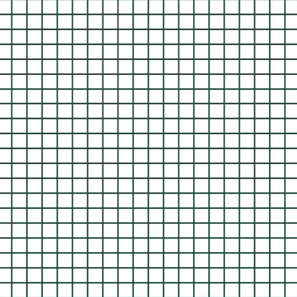 vidaXL gelast draadhek met betonnen voetstuk 10 x 0,4 m Groen Mesh