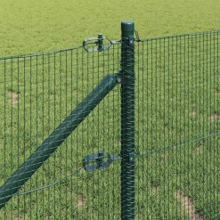 vidaXL gelast draadhek met grondpennen 10 x 0,4 m PVC-gecoate Staal