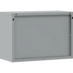 vidaXL Gereedschapskast met opslag Rood en Grijs 50 x 25 x 35 cm Staal