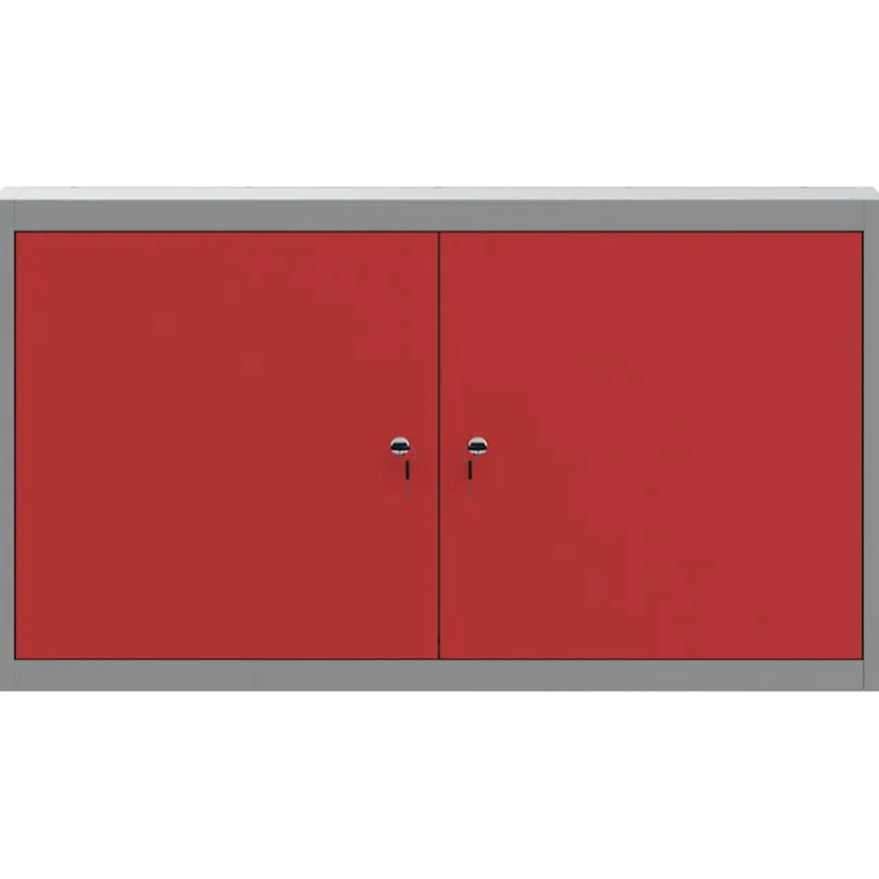 vidaXL Gereedschapskast met plank Zwart en Grijs 50 x 20 x 55 cm Staal