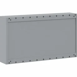 vidaXL Gereedschapskast met plank Zwart en Grijs 50 x 20 x 55 cm Staal