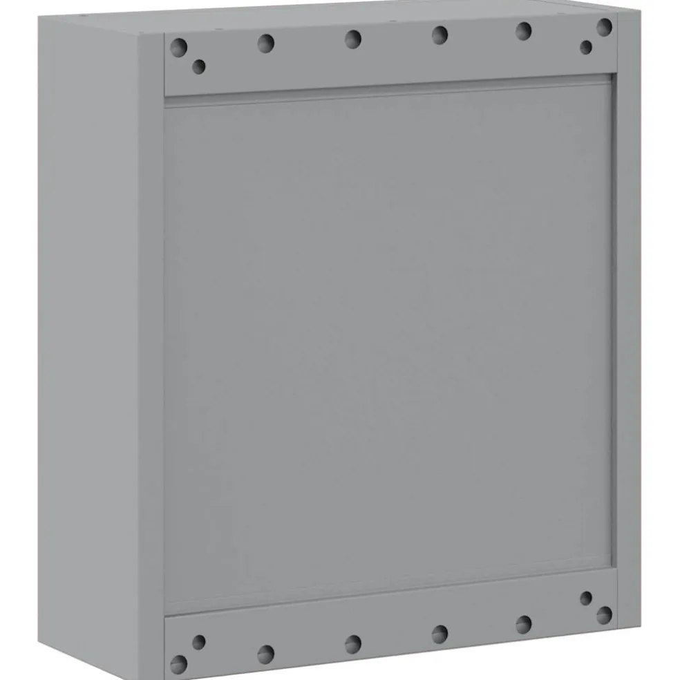 vidaXL Gereedschapskast met plank Rood en Grijs 50 x 20 x 55 cm Staal