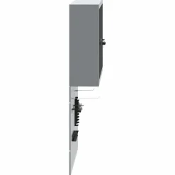 vidaXL Gereedschapskast set met plank 3 st Zwart Gepoedercoat staal