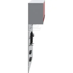 vidaXL Gereedschapskast set met plank 5 st Rood Gepoedercoat staal