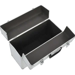 vidaXL Gereedschapskoffer 47x36x20 cm aluminium zilverkleurig