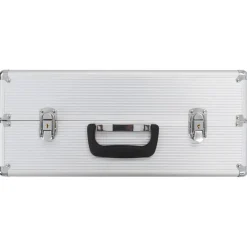vidaXL Gereedschapskoffer 47x36x20 cm aluminium zilverkleurig