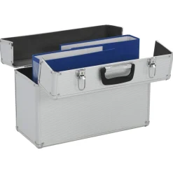 vidaXL Gereedschapskoffer 47x36x20 cm aluminium zilverkleurig
