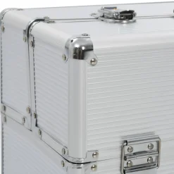 vidaXL Gereedschapskoffer 47x36x20 cm aluminium zilverkleurig