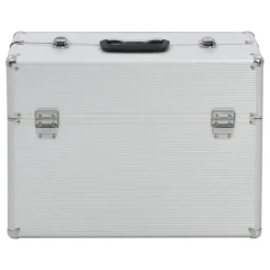 vidaXL Gereedschapskoffer 47x36x20 cm aluminium zilverkleurig