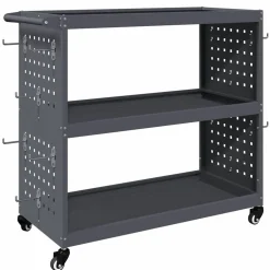 vidaXL Gereedschapswagen Antraciet 75 x 35 x 73 cm Koudgewalst staal