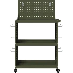 vidaXL Gereedschapswagen Olijfgroen 65 x 35 x 111 cm Koudgewalst staal