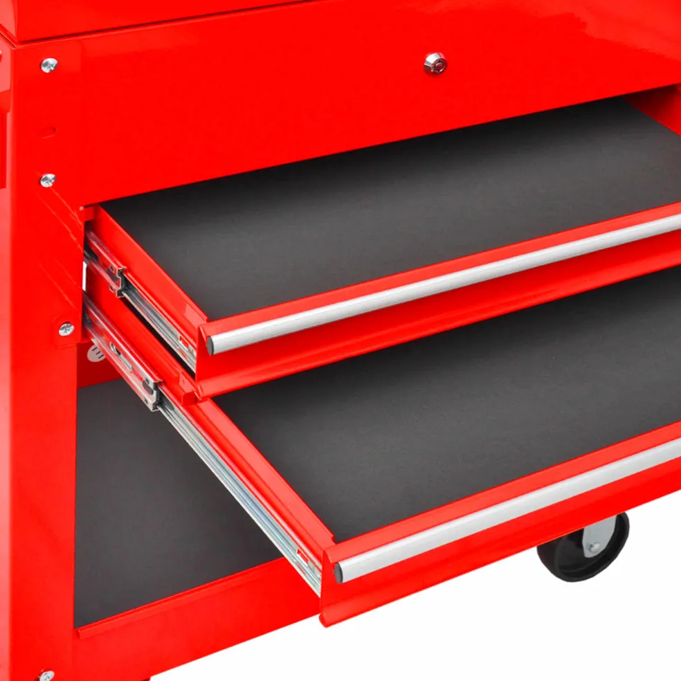 vidaXL Gereedschapswagen Rood 70.5 x 37 x 71 cm Staal